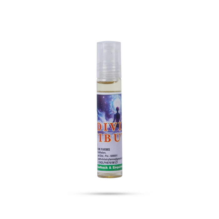 Divine Vibuthi Attar Roll On - 10 ml | Attar Perfume / Scent / Perfume Oil For Refreshing Aroma