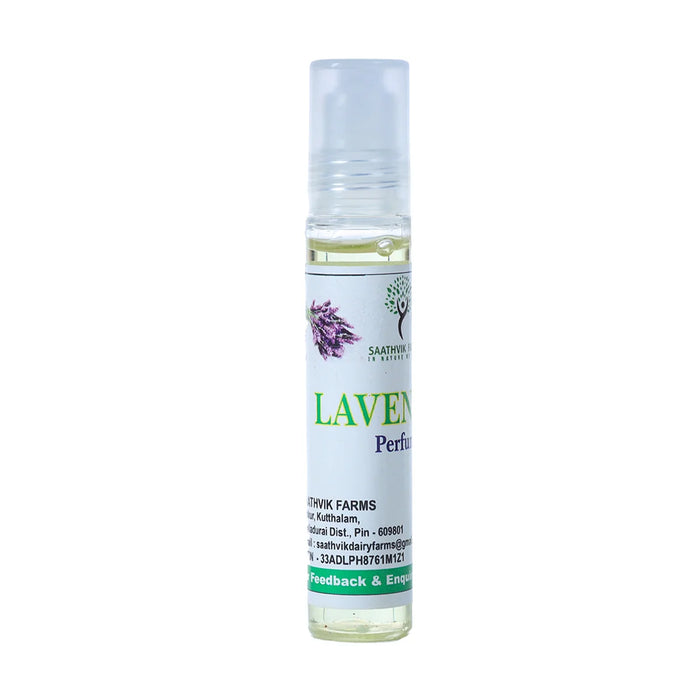 Saathvik Farms Lavender Roll On - 10 Ml | Lavender Attar/ Lavender Perfume for Men & Women