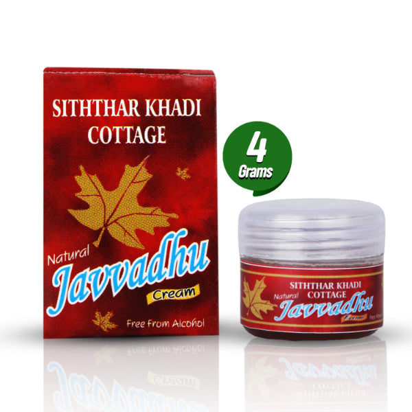 Siththar Khadi Javvadhu Cream- 4 Gms | Javvadhu Scented Cream/Javadhu Fragrance Cream For Devotional Application