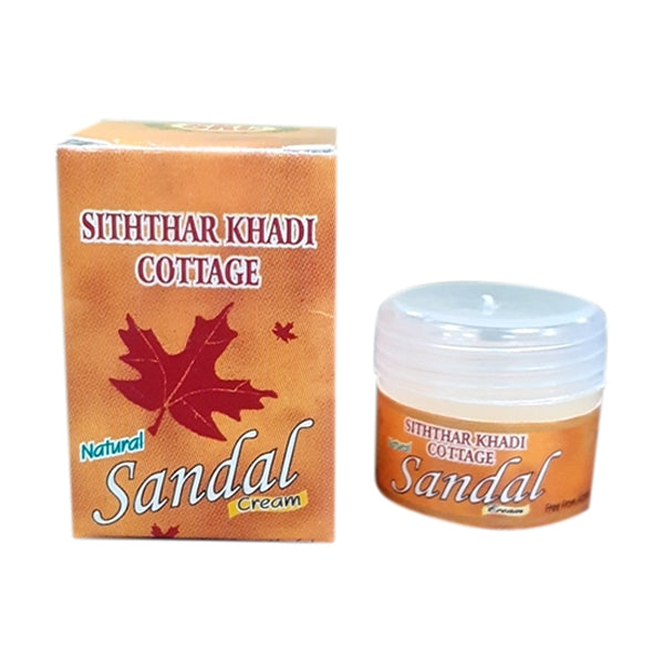 Siththar Khadi Sandal Cream - 4 Gms | Sandal Scented Cream/ Sandal Fragrance Cream For Clothes