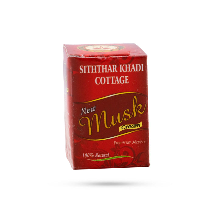 Siththar Khadi Musk Cream - 4 Gms | Musk Scented Cream/ Musk Fragrance Cream For Aromatic Mood Lifting