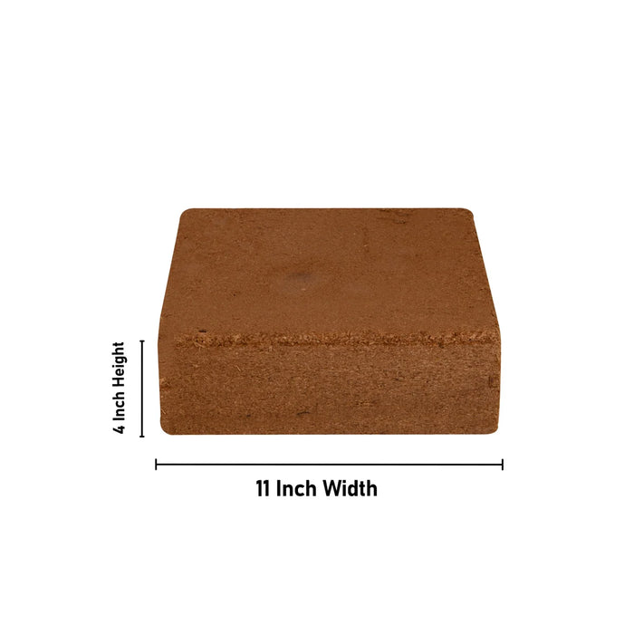 Coco Peat - 4 x 11 Inches | Co Co Peat Block/ Coco Coir Peat for Plants/ 5 Kgs Approx