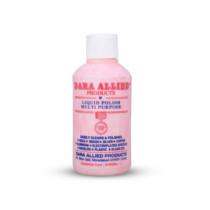 Dara Allied Products - Liquid Polish - 100 ml | Brass Cleaner/ Metal Polish/ Pooja Vessels Cleaning