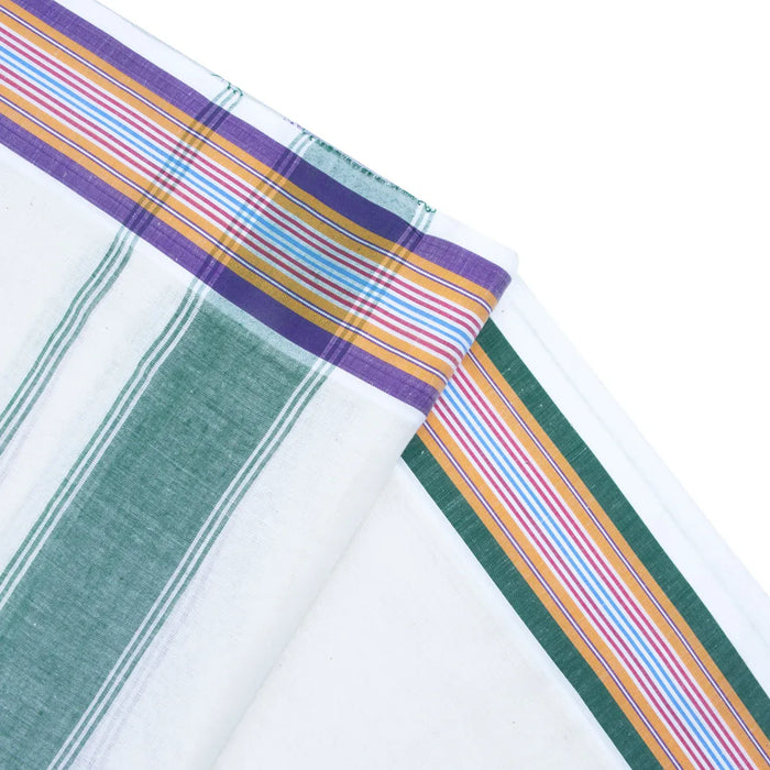 Veshti - 9 x 5 Muzham | Half White Colour Vesti/ Seer Border Dhoti for Men