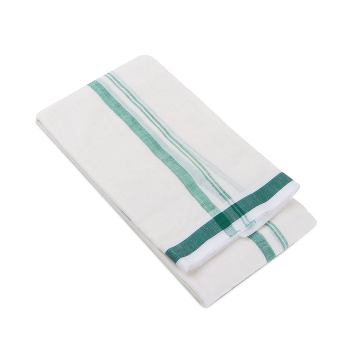 Angavastra - 1.6 Mtr | Gundanchi Border Towel/ Gamcha/ Thundu for Men