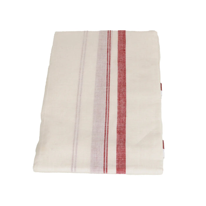 Angavastra - 2 Mtrs | Gundanchi Border Towel/ White Kasavu Shawl for Men