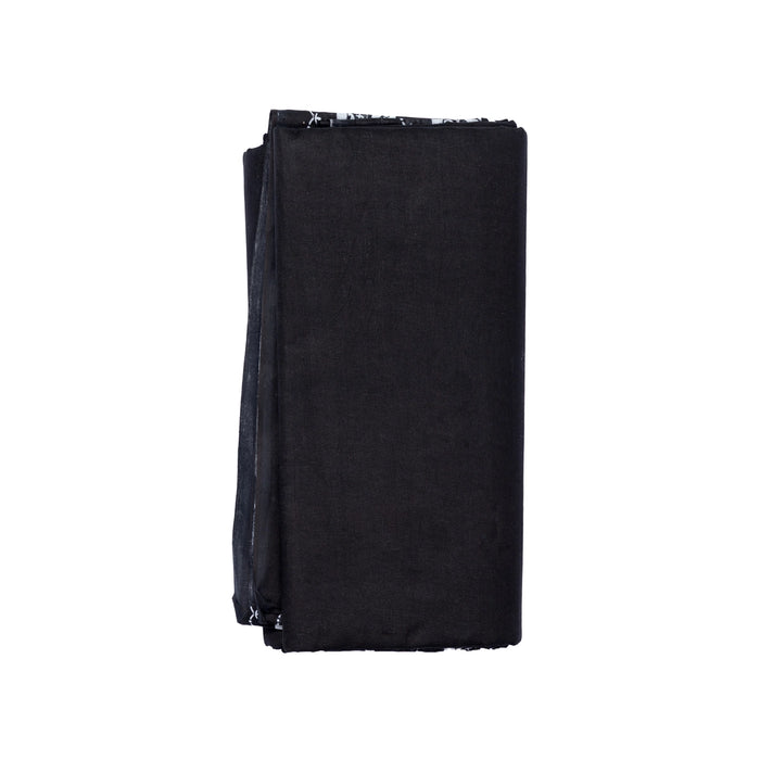 Black Saree - 5.5 Mtrs | Voile Material/ Pudavai for Sabarimala Pilgrimage