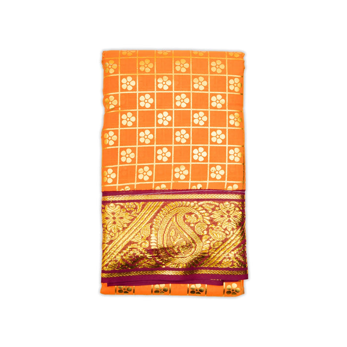 Amman Saree - 6 Mtr | Devi Dress/ Satin Material/ Deity Dress/ Saree for Goddess