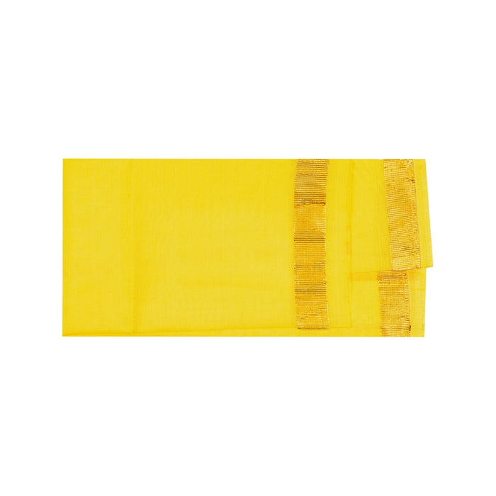 Ganpati Vastra Pair - 1 Mtr | Jari Border Design Ganpati Dhoti/ Ganesh Vastra/ Pillaiyar Thundu For Deity