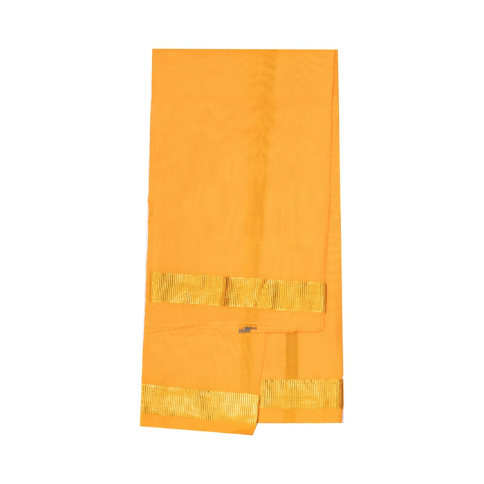 Ganpati Vastra Pair - 1 Mtr | Jari Border Design Ganpati Dhoti/ Ganesh Vastra/ Pillaiyar Thundu For Deity