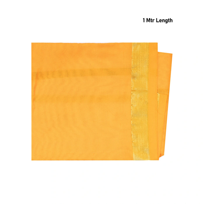 Ganpati Vastra Pair - 1 Mtr | Jari Border Design Ganpati Dhoti/ Ganesh Vastra/ Pillaiyar Thundu For Deity