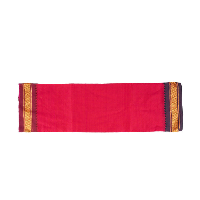Ganpati Vastra Pair- 28 X 20 Inches | Jari Border Design Ganpati Dhoti/ Ganesh Vastra/Pillaiyar Thundu For Pooja