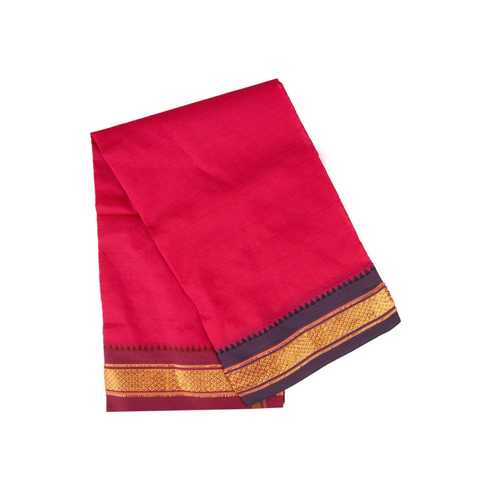 Ganpati Vastra Pair- 28 X 20 Inches | Jari Border Design Ganpati Dhoti/ Ganesh Vastra/Pillaiyar Thundu For Pooja