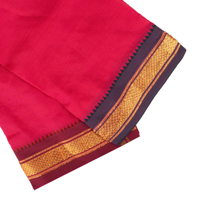 Ganpati Vastra Pair- 28 X 20 Inches | Jari Border Design Ganpati Dhoti/ Ganesh Vastra/Pillaiyar Thundu For Pooja