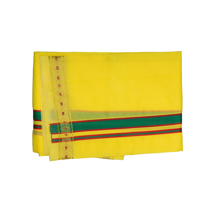 Veshti - 1.5 Mtrs | Colour Vesti/ Rudraksha Border Dhoti/ Traditional Mundu/ Assorted