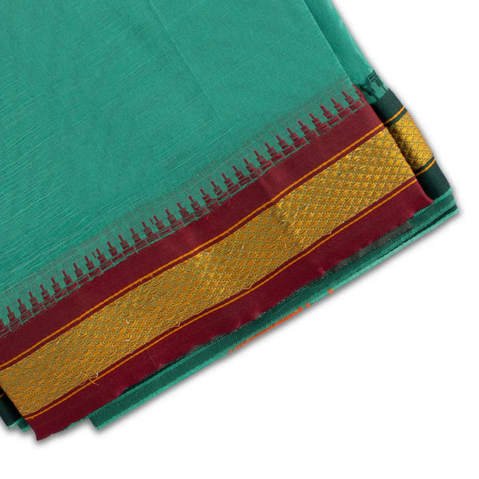 Angavastra - 4 Yards | Asha Pattu Kan Border Towel/ Kasavu Shawl for Men