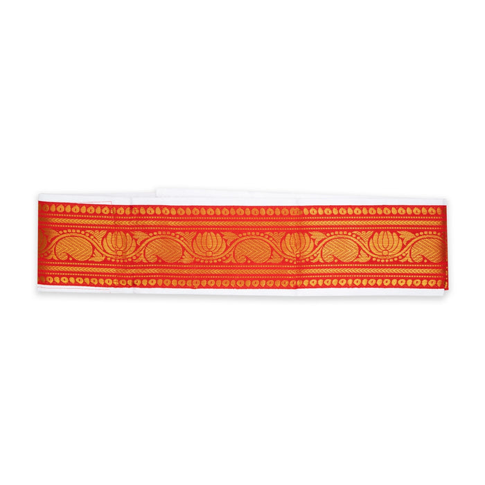 Veshti Belt - 1 Mtr | Jari Design Dhoti Belt/ Waist Belt For Securing Traditional Dhoti/ Assorted Colour