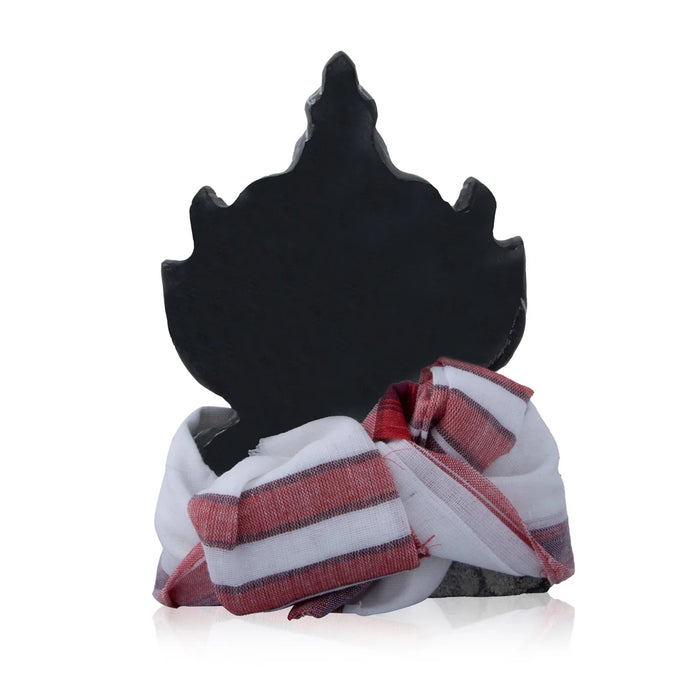 Ganesha Vastra - 7.5 x 7 Inches | Half White with Red Ganapathi Towel/ Cotton Angavastra for Deity