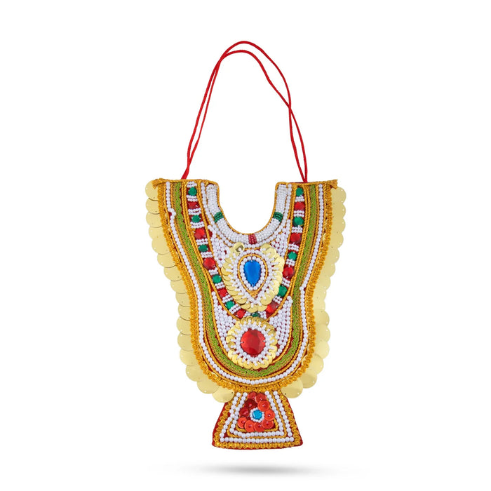 Muthangi - 12 x 8.5 Inches | Chest Necklace/ Jewellery for Deity