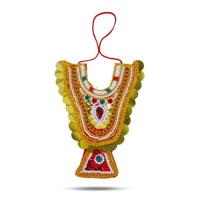 Muthangi - 10 x 6 Inches | Chest Necklace/ Jewellery for Deity