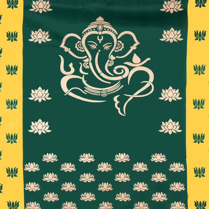 Digital Screen - 5 x 4 Feet | Printed Curtain/ Decorative Screen for Pooja Room Decor