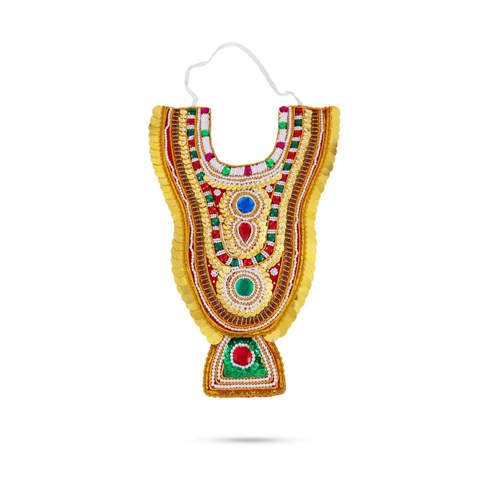 Muthangi - 18 x 10 Inches | Chest Necklace/ Jewellery for Deity