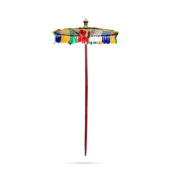 Temple Umbrella - 5 Feet | Kovil Kudai/ Decorative Umbrella/ Utsava Umbrella for Temple