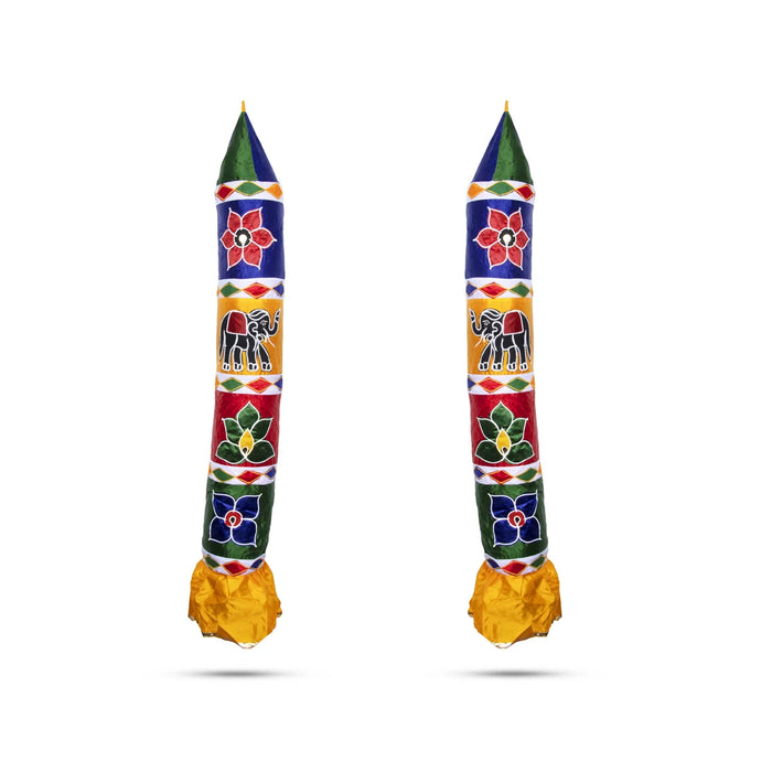 Thombai Set - 6 Feet | 2 Pcs/ Satin Cloth Temple Thombai/ Thombai for Temple Decoration