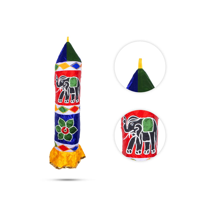 Decorative Thombai Pair - 3 Feet | 2 Pcs/ Satin Cloth Temple Thombai/ Traditional Thombai Pillar for Decoration