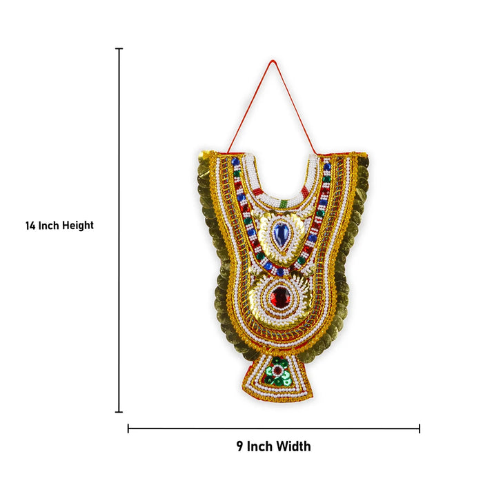 Muthangi - 14 x 9 Inches | Deity Necklace/ Jewellery for Deity