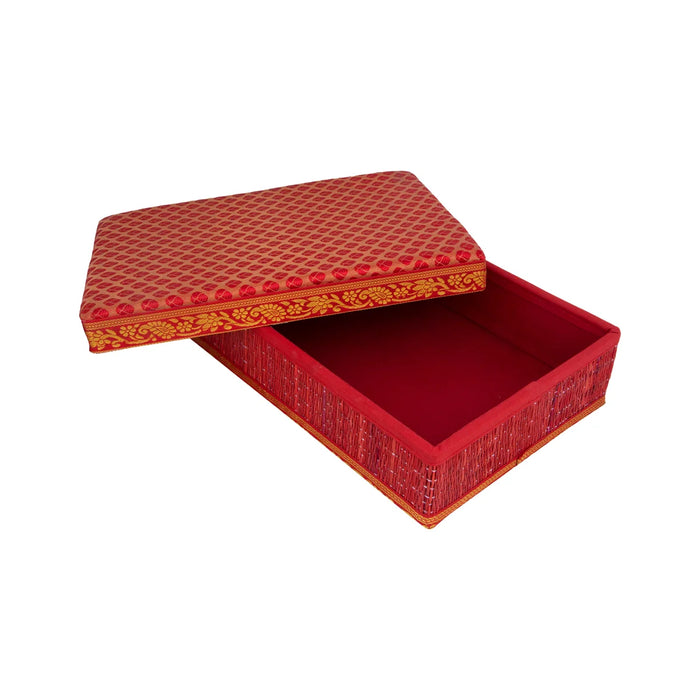 Saree Box - 3.5 x 14 Inches | Korai Box with Lid/ Storage Box for Home