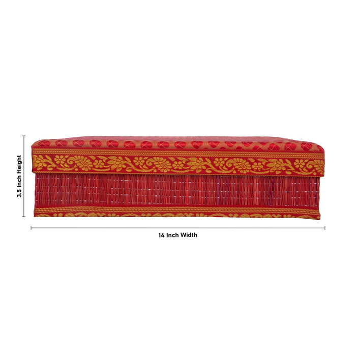 Saree Box - 3.5 x 14 Inches | Korai Box with Lid/ Storage Box for Home