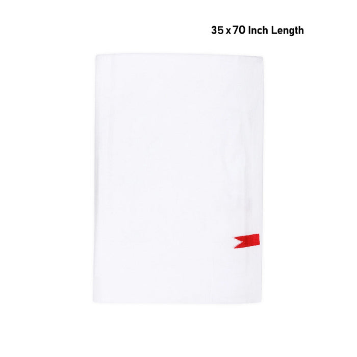 Towel - 35 x 70 Inches | Chittai Kasavu Shawl/ White Colour Angavastram for Men