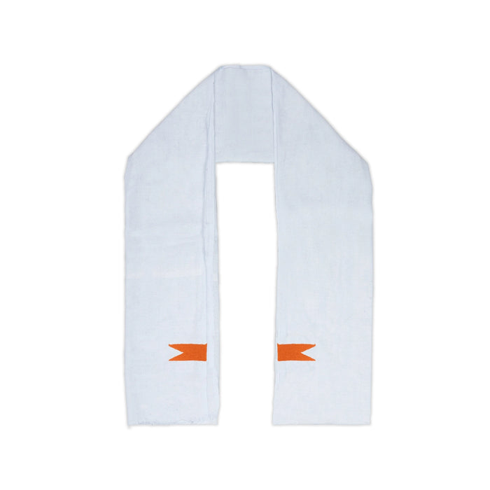 Thundu - 1 Mtrs | White Colour Towel / Chittai Gamcha/ Cotton Kasavu shawl / Angavastra