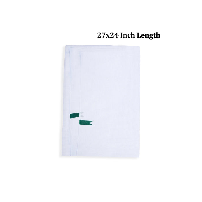 Towel - 27 x 54 Inches | Angavastram/ Kasavu Shawl/ Thundu for Men