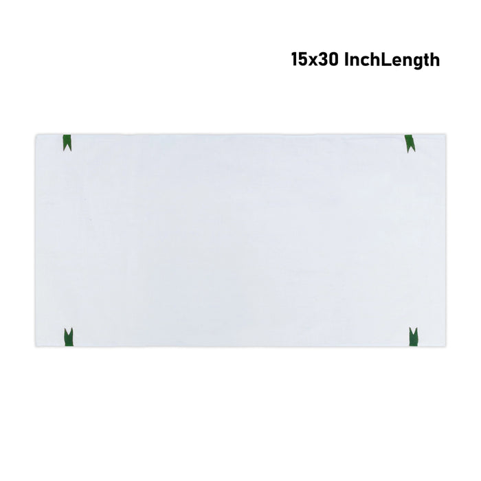 Towel - 15 x 30 Inches | Chittai Thundu / White Colour Angavastram / Kasavu Shawl for Men