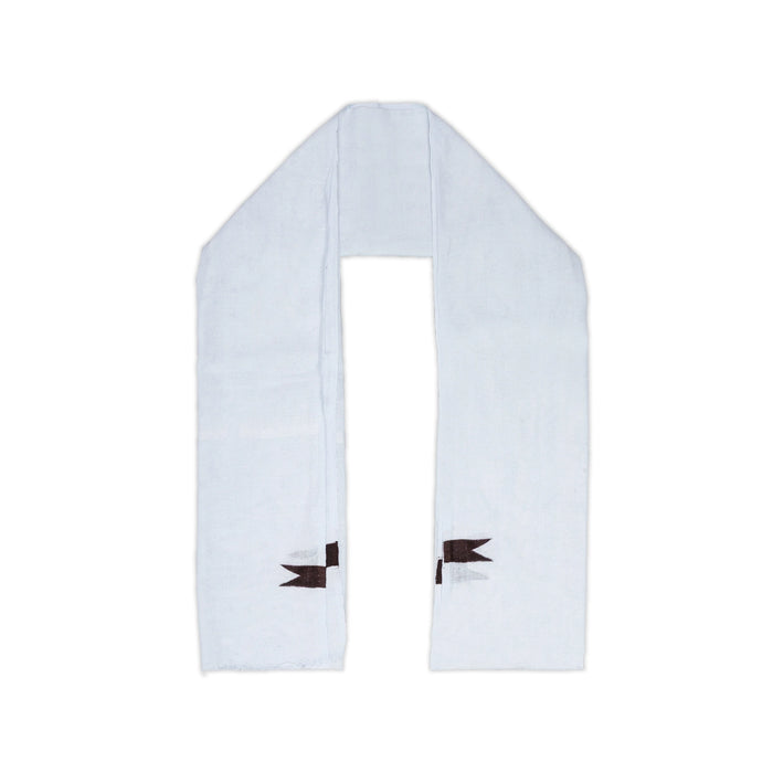 Towel - 45 x 90 Inches | Chittai Thundu / White Colour Angavastram / Kasavu Shawl for Men