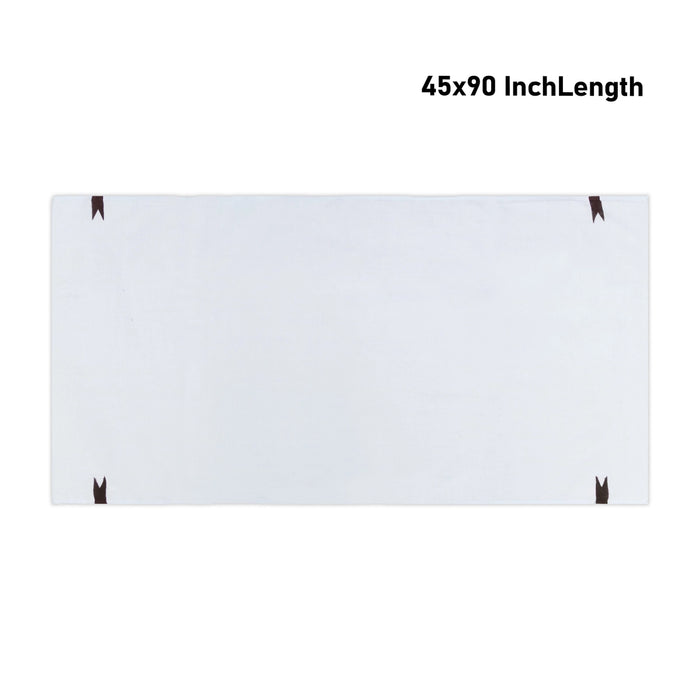 Towel - 45 x 90 Inches | Chittai Thundu / White Colour Angavastram / Kasavu Shawl for Men