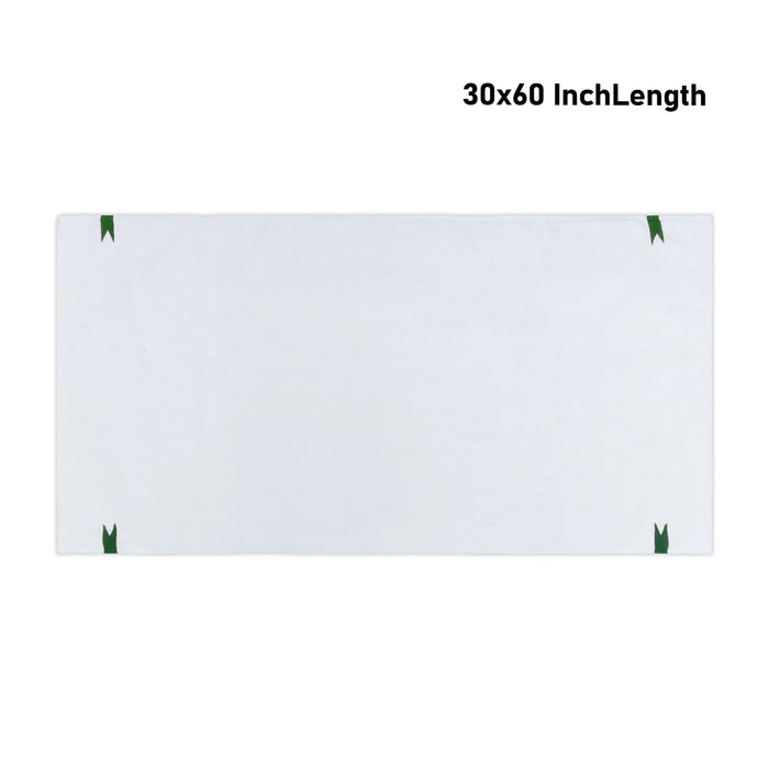 Towel - 30 x 60 Inches | White Colour Chittai Thundu/ Angavastram/ Kasavu Shawl for Men