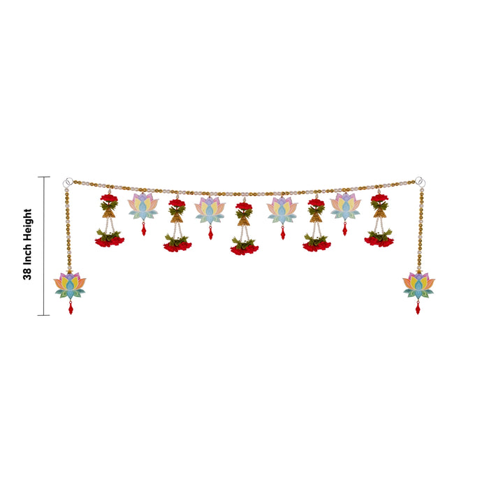 Door Toran - 38 Inches | Artificial Flower Toran/ Decorative Thoran/ Bandanwar for Door Decor