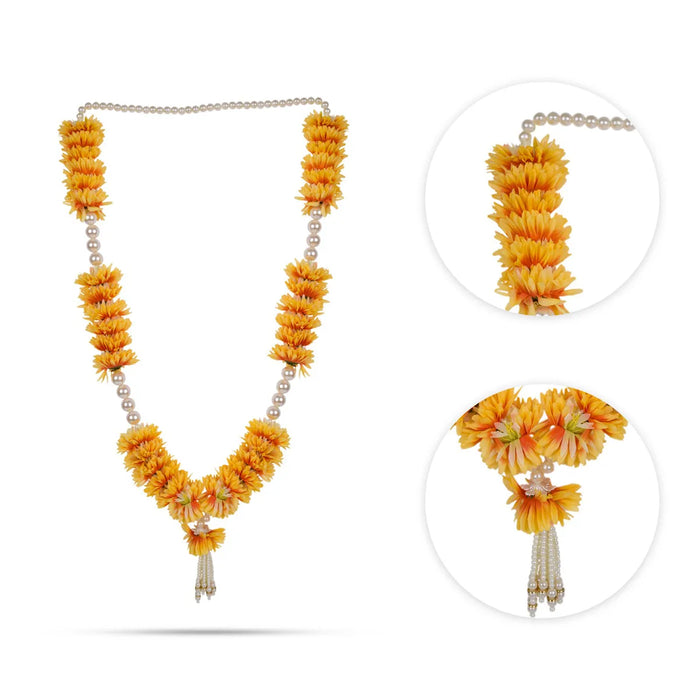 Fancy Moti Mala - 34 Inch | Pearl Garland/ Decorative Moti Mala For Deity Decor & Photo Frame