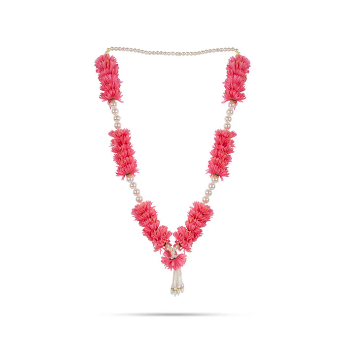 Fancy Moti Mala - 34 Inch | Pearl Garland/ Decorative Moti Mala For Deity Decor & Photo Frame