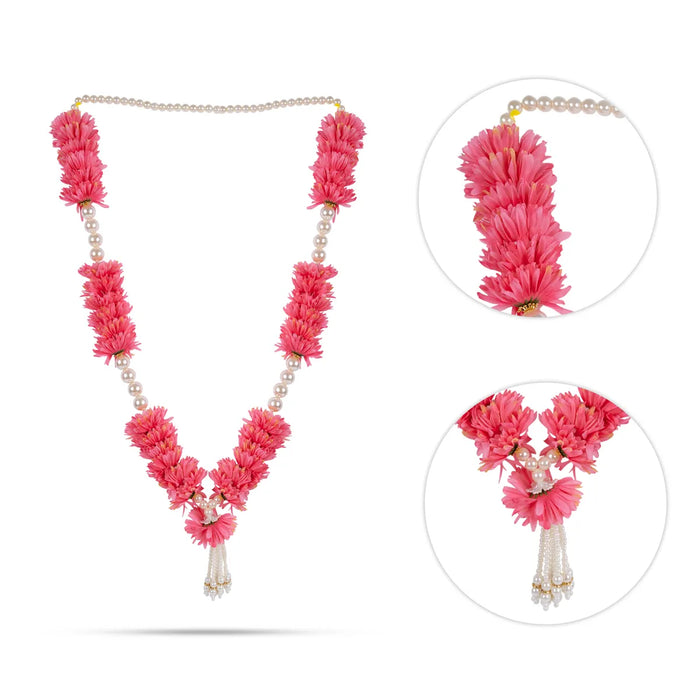 Fancy Moti Mala - 34 Inch | Pearl Garland/ Decorative Moti Mala For Deity Decor & Photo Frame