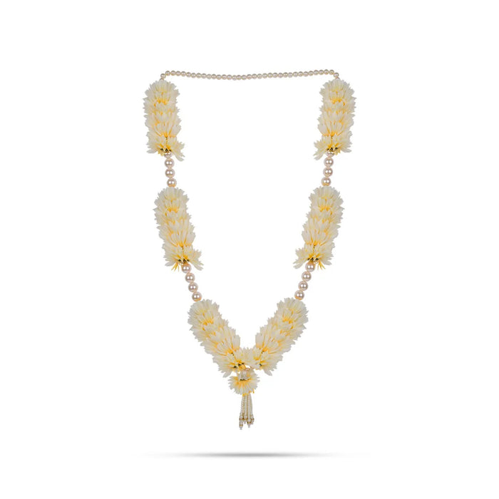 Fancy Moti Mala - 34 Inch | Pearl Garland/ Decorative Moti Mala For Deity Decor & Photo Frame