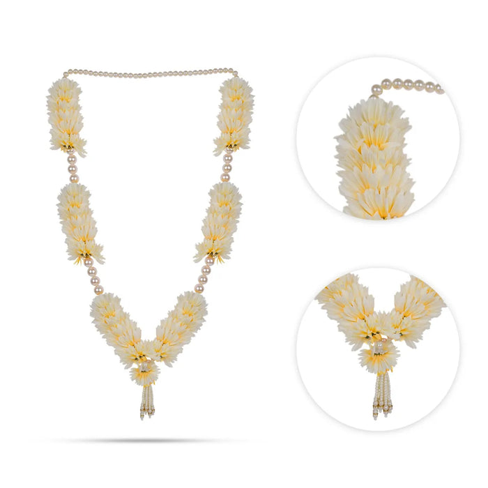 Fancy Moti Mala - 34 Inch | Pearl Garland/ Decorative Moti Mala For Deity Decor & Photo Frame