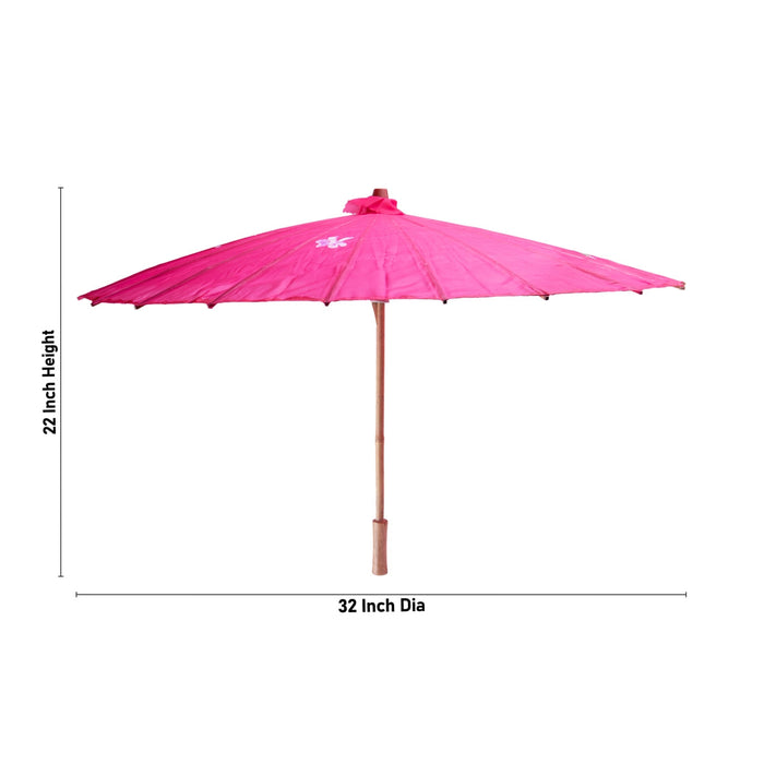 Chinese Umbrella - 22 x 32 Inches | Cloth Umbrella/ Artificial Umbrella/ Chinese Parasol