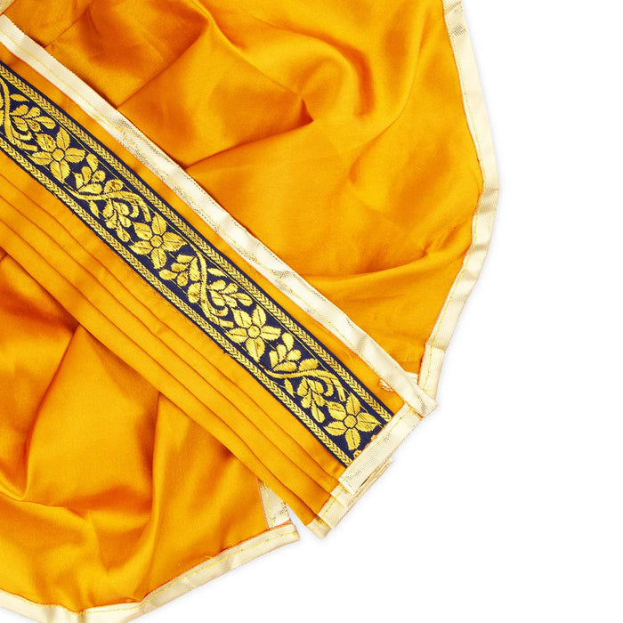 Panchakacham - 10.5 Inches | Dhoti/ Satin with Jari Border Panchakajam for Deity