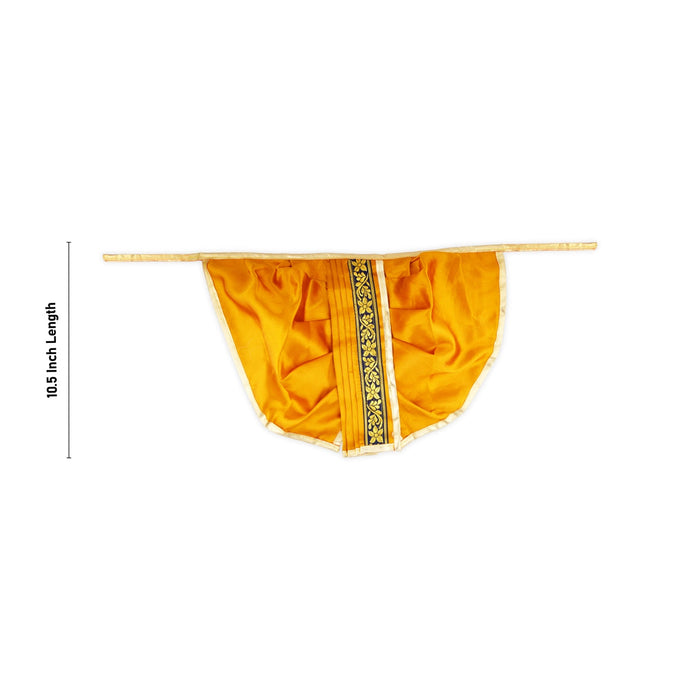 Panchakacham - 10.5 Inches | Dhoti/ Satin with Jari Border Panchakajam for Deity