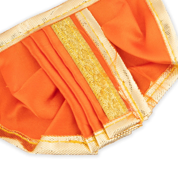 Panchakacham - 2.5 Inches | Dhoti/ Satin with Jari Border Panchakajam for Deity