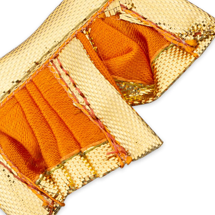 Panchakacham - 1 X 2 Inches | Satin Dhoti/ Jari Border Panchakajam For Deity/ Assorted Colour